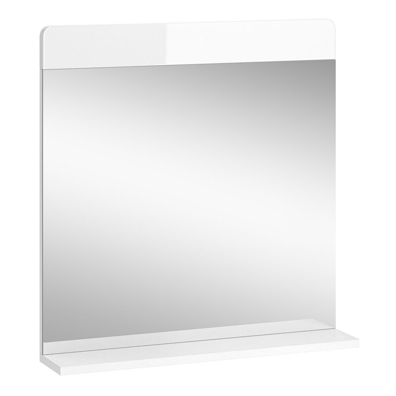 foto del prodotto vicco specchio bagno bianco lucido 60 x 62 cm