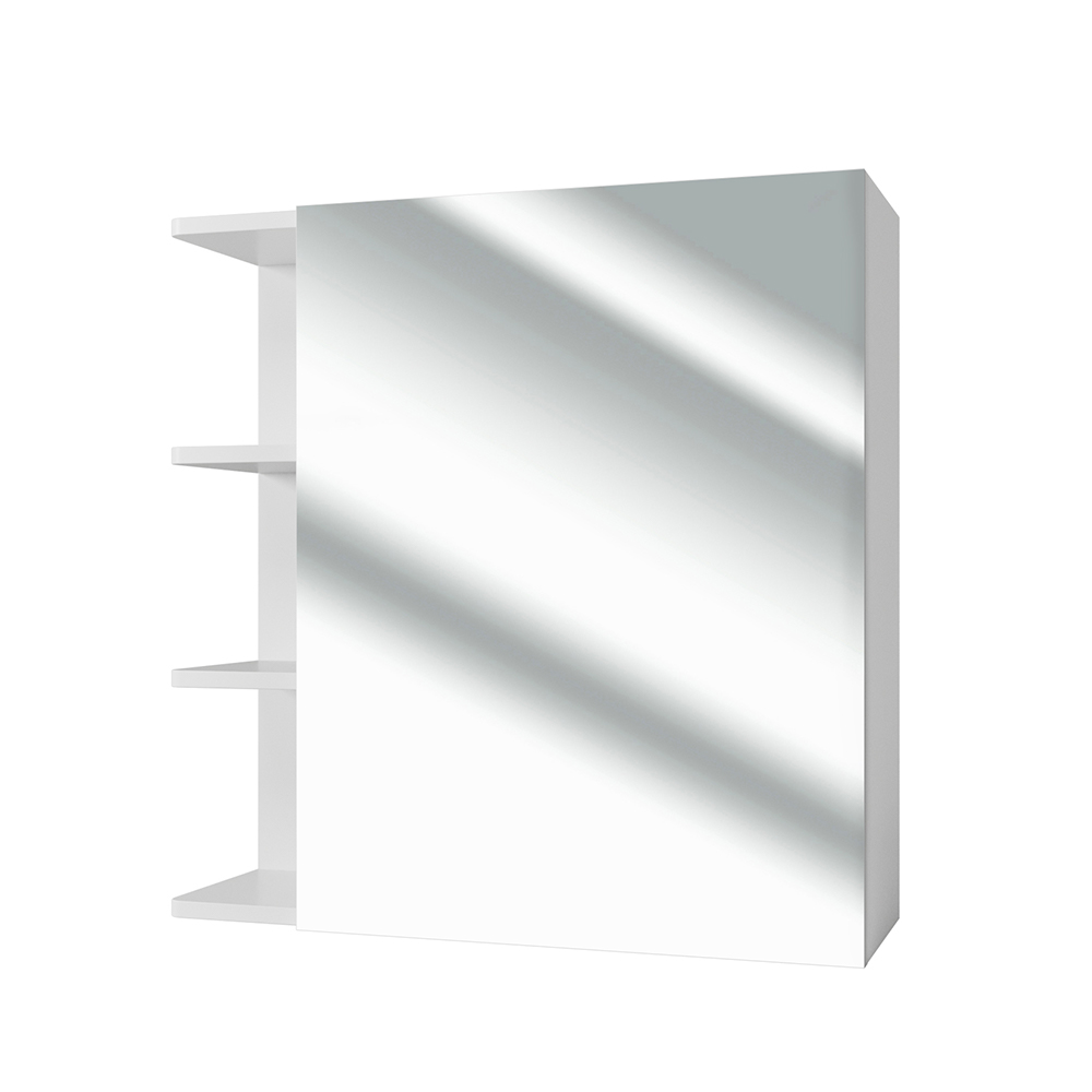 foto del prodotto vicco specchio contenitore bagno bianco 62 x 64 cm