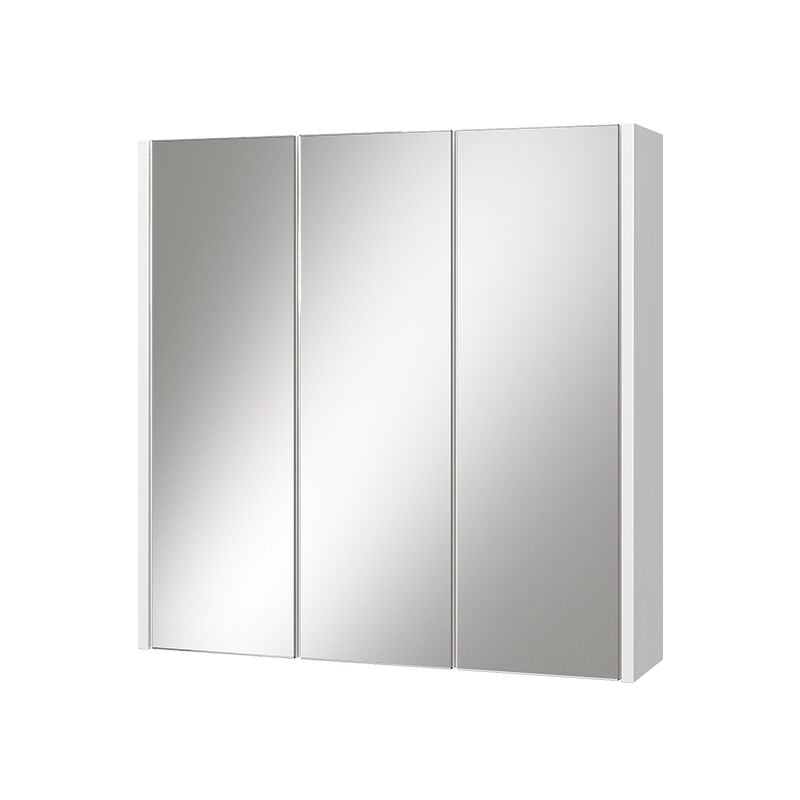 foto del prodotto vicco specchio contenitore bagno majest, bianco, 67.4 x 68 cm
