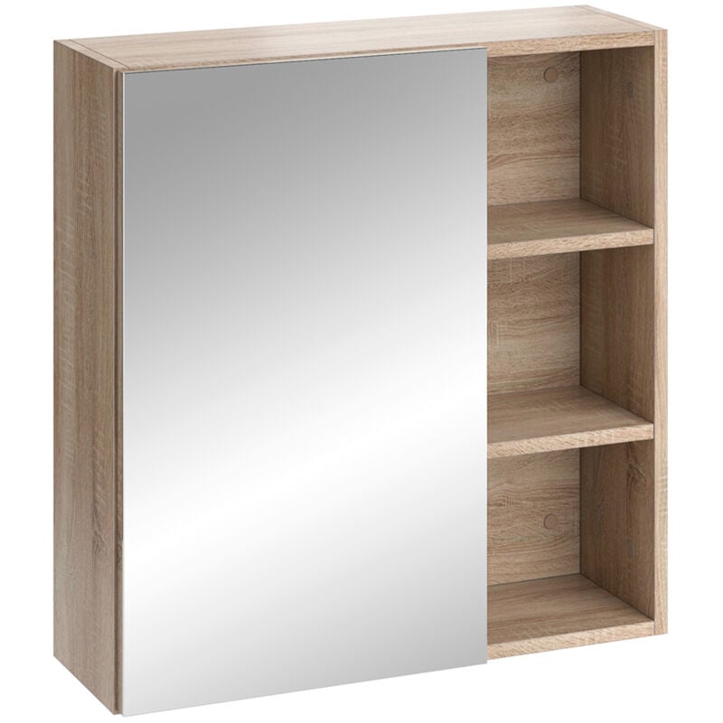 foto del prodotto vicco specchio contenitore bagno senyo, sonoma, 62 x 64 cm