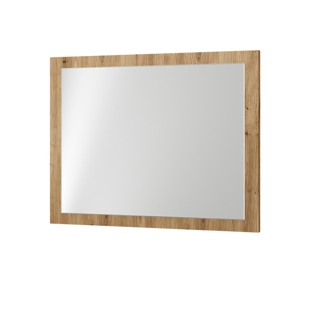 foto del prodotto vicco specchio da parete rovere artigianale 70 x 55 cm