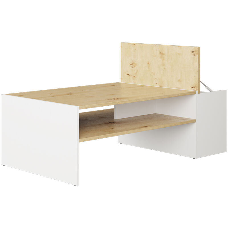 foto del prodotto vicco tavolino da salotto rubby, rovere artigianale bianco, 110 x 60 cm