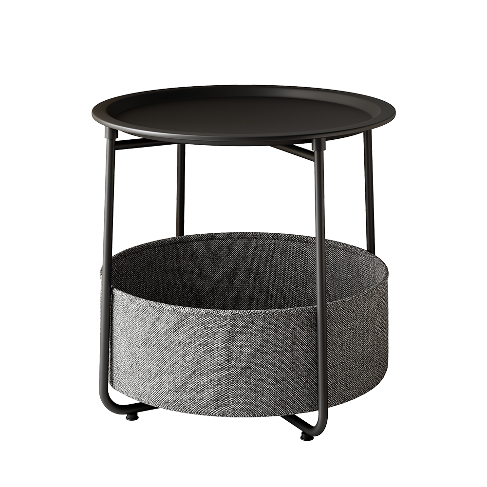 foto del prodotto vicco tavolino nero 47 x 50 cm