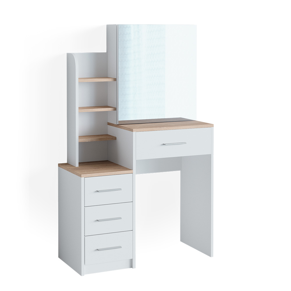 foto del prodotto vicco tavolo da toeletta conrada, bianco sonoma, 80 cm