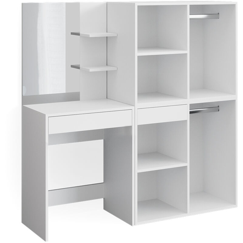 foto del prodotto vicco - tavolo da toeletta isabelle, bianco, 60 cm con armadi