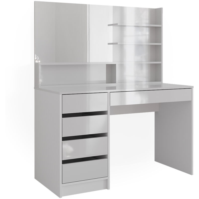 foto del prodotto vicco tavolo da toeletta sherry, bianco, 145 cm con specchio