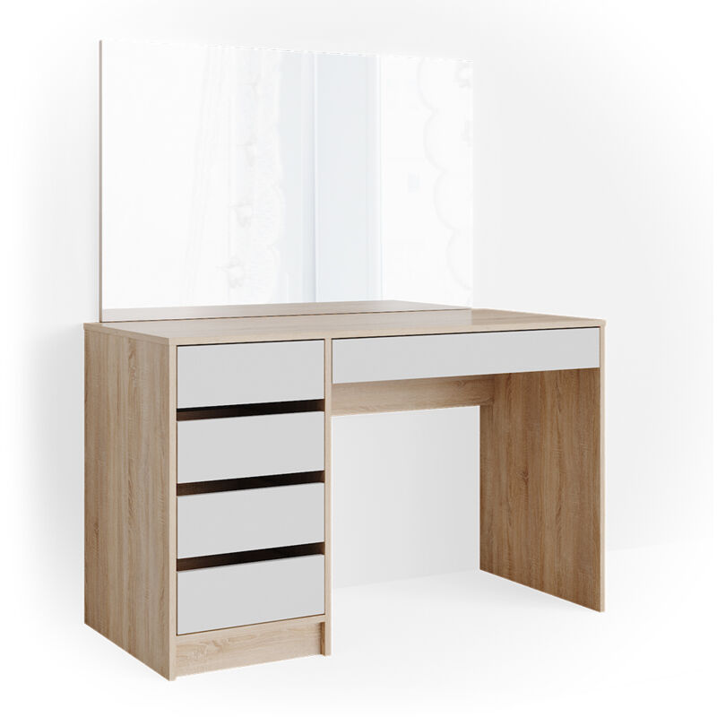 foto del prodotto vicco tavolo da toeletta sherry, bianco sonoma, 120 cm