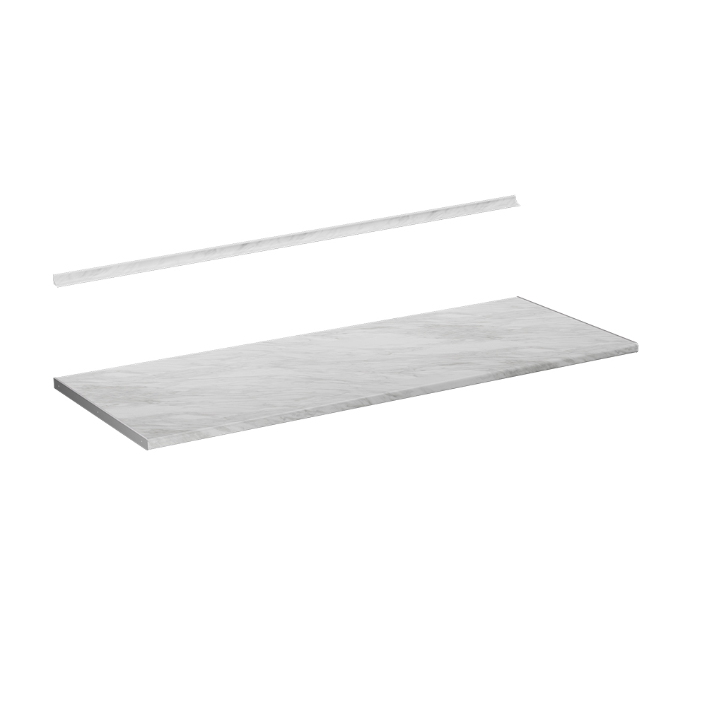 foto del prodotto vicco top cucina marmo bianco 160 cm