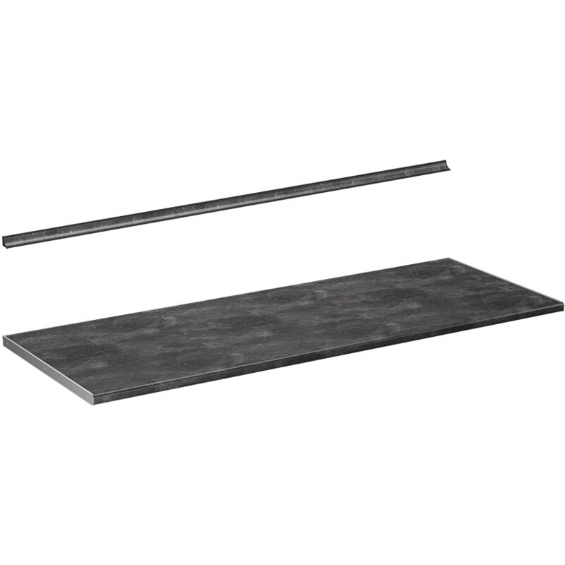 foto del prodotto vicco top cucina r line, antracite, 160 cm