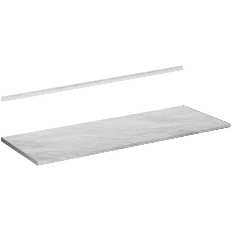 foto del prodotto vicco - top cucina r-line, marmo bianco, 160 cm