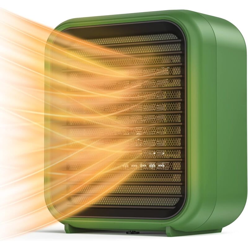 foto del prodotto victop 800w mini riscaldatore elettrico in ceramica riscaldatore elettrico 2 livelli di potenza mini riscaldatore elettrico con vento caldo