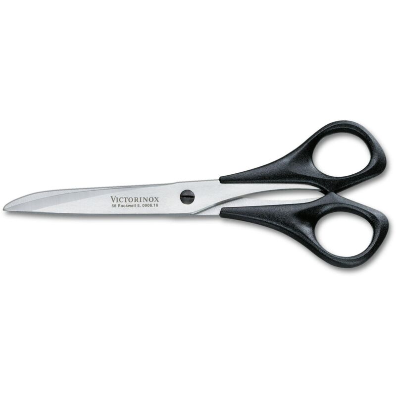foto del prodotto victorinox forbici professionali e per la casa, lama extra affilata, 16 cm, manico in plastica robusta, acciaio inossidabile, nero