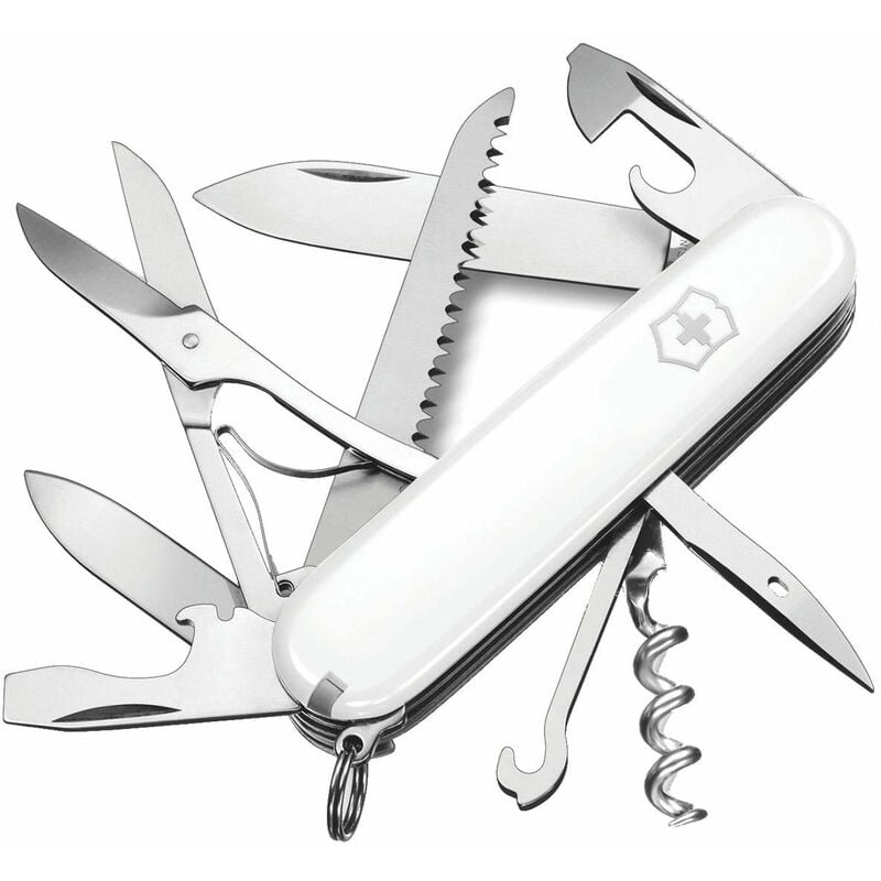 foto del prodotto victorinox huntsman, coltellino svizzero, originale, multiuso, campeggio, 15 funzioni, lama, grande, cavatappi