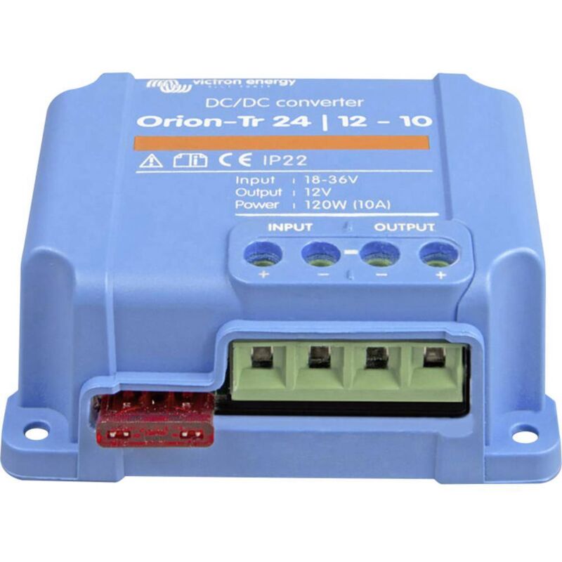 foto del prodotto victron energy orion tr 24 12 10 convertitore dc dc 24 v dc 12.5 v dc 12 a 120 w