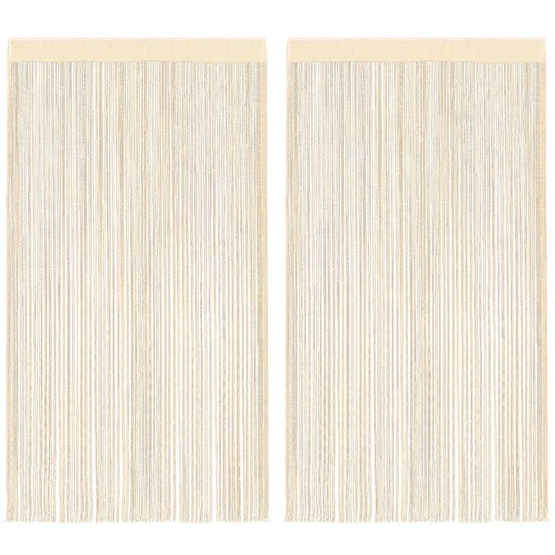 foto del prodotto vidaxl 2 pz tende a fili 140x250 cm crema