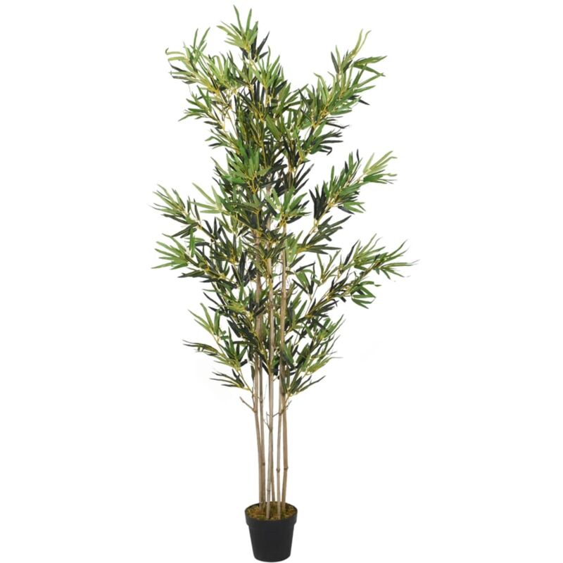 foto del prodotto vidaxl albero bamb artificiale 1380 foglie 200 cm verde