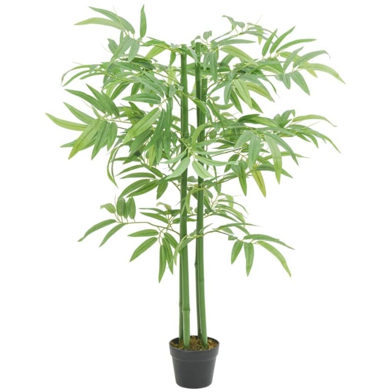 foto del prodotto vidaxl albero bamb artificiale 384 foglie 120 cm verde