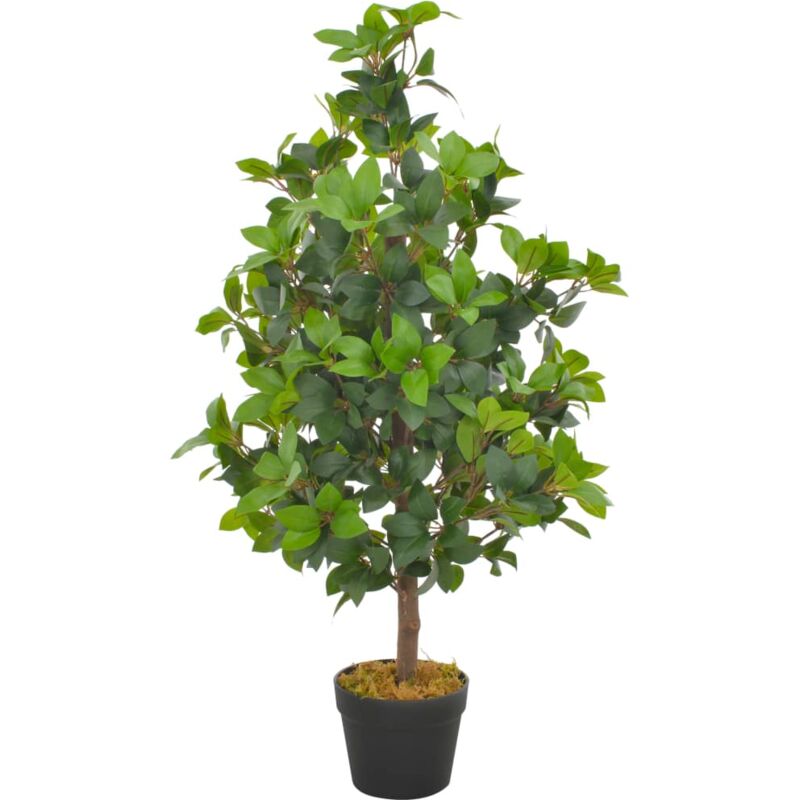 foto del prodotto vidaxl albero di alloro artificiale con vaso verde 90 cm