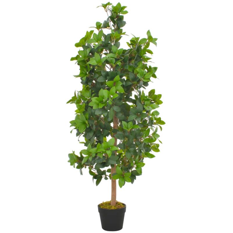 foto del prodotto vidaxl albero di alloro artificiale con vaso verde pianta decorativa vari dimensioni dimensioni 120 cm