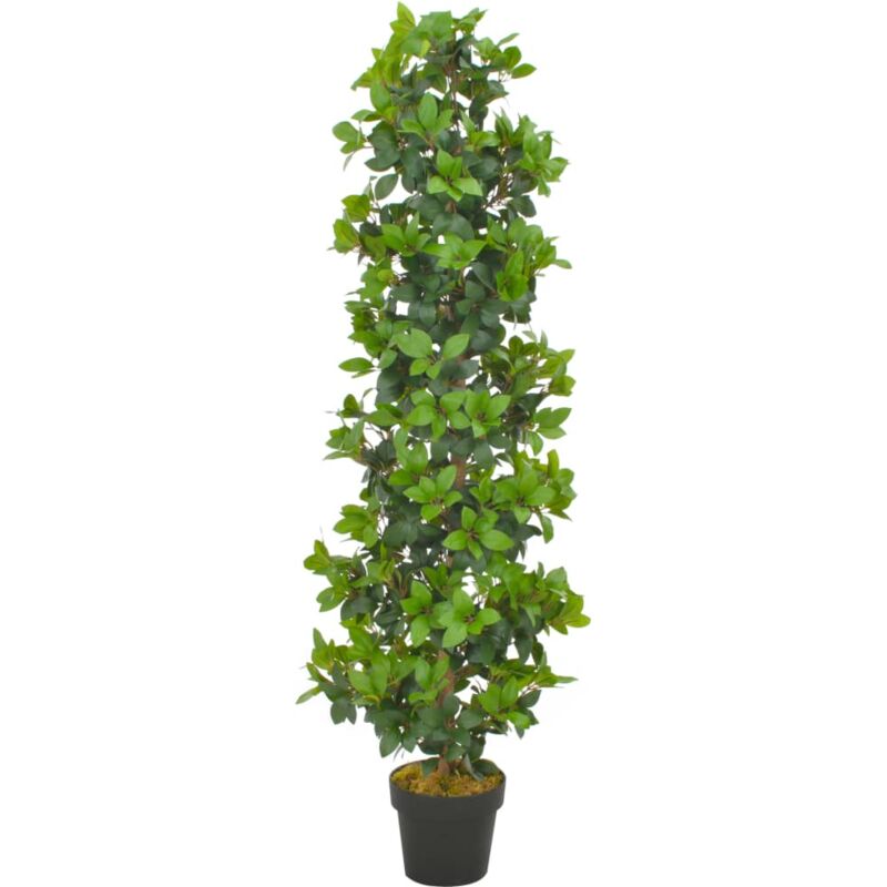 foto del prodotto vidaxl albero di alloro artificiale con vaso verde pianta decorativa vari dimensioni dimensioni 150 cm