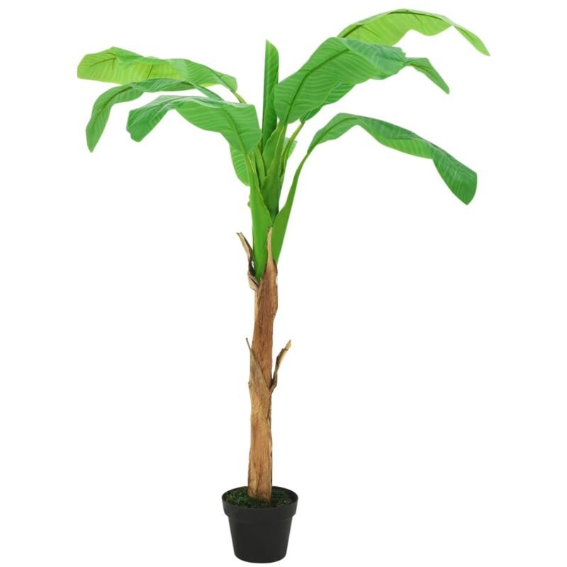 foto del prodotto vidaxl albero di banane artificiale con vaso 180 cm verde