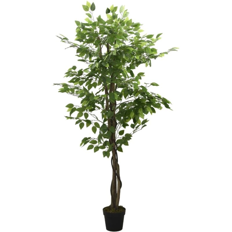 foto del prodotto vidaxl albero di ficus artificiale 630 foglie 120 cm verde