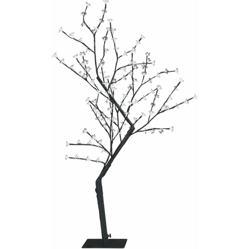 foto del prodotto vidaxl albero di natale 128 led bianco caldo ciliegio in fiore 120 cm