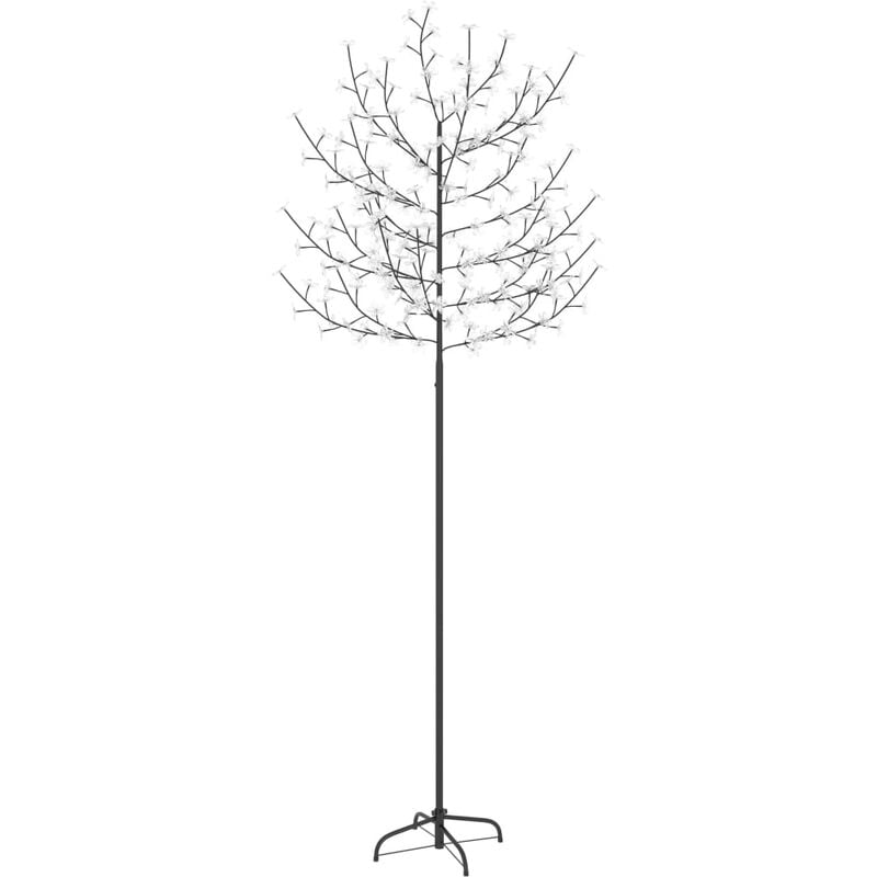 foto del prodotto vidaxl albero di natale 220 led bianco freddo ciliegio in fiore 220 cm