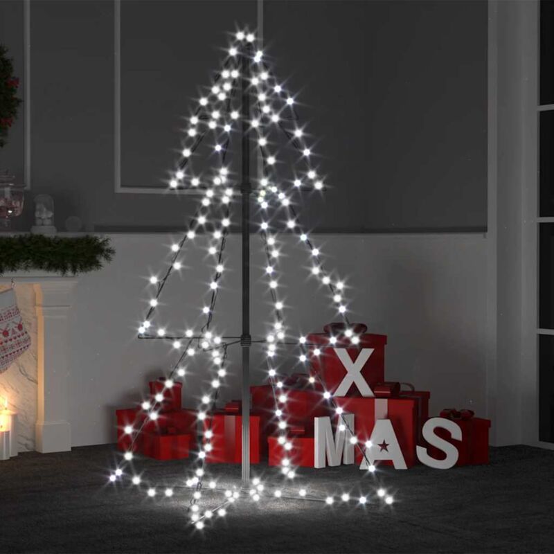 foto del prodotto vidaxl albero di natale a cono 160 led per interni esterni 78x120 cm