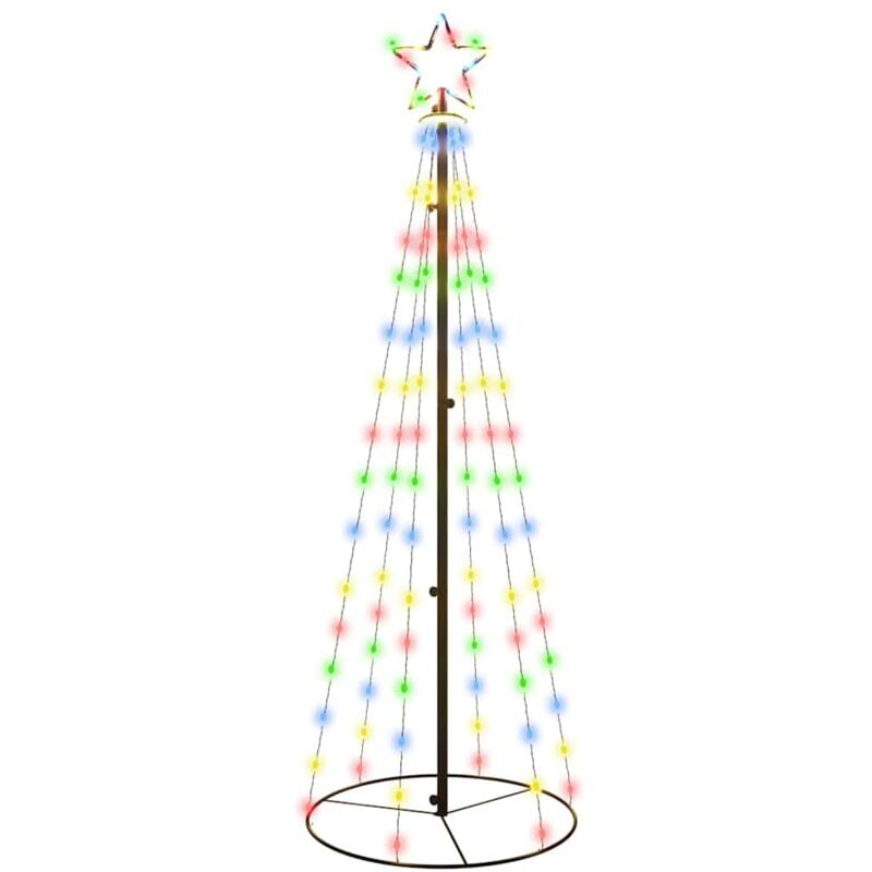 immagine 0 del prodotto vidaxl albero di natale a cono colorato 108 led 70x180 cm