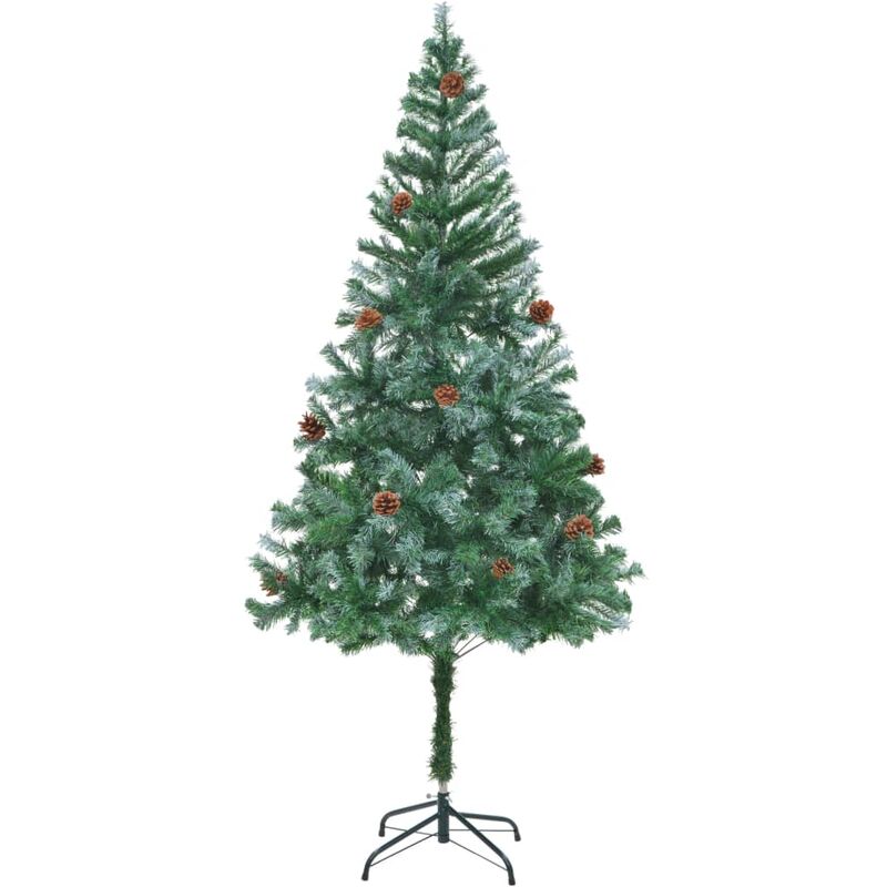 foto del prodotto vidaxl albero di natale artificiale con pigne 180 cm