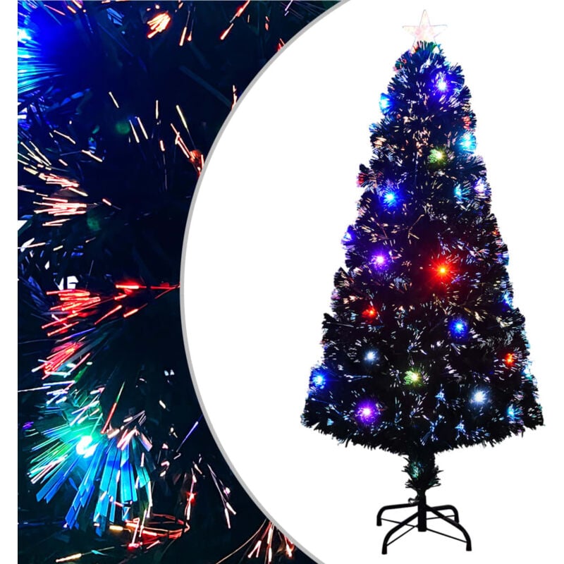 foto del prodotto vidaxl albero di natale preilluminato con supporto 150 cm fibra ottica