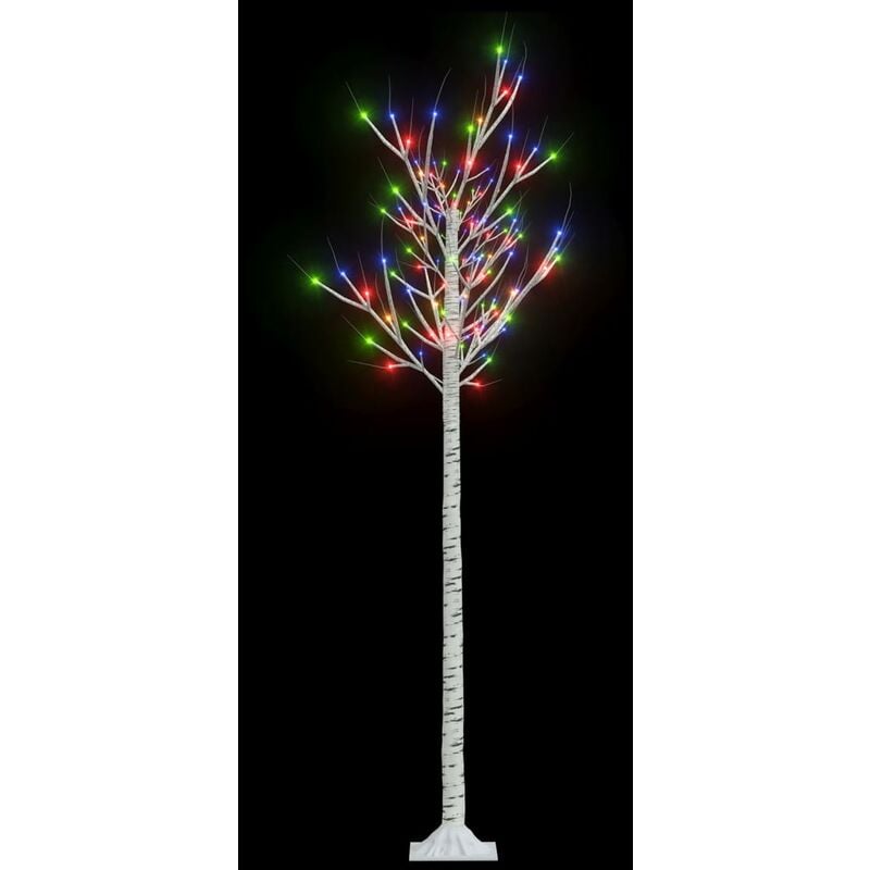 foto del prodotto vidaxl albero natale 180 led 1,8 m salice colorato interno esterno