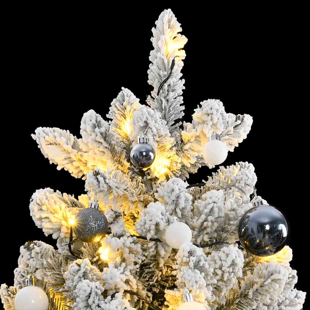 foto del prodotto vidaxl albero natale artificiale incernierato 300 led e palline 270 cm