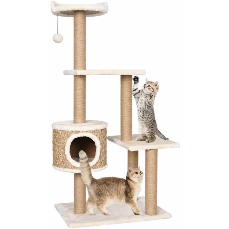 foto del prodotto vidaxl albero per gatti con palo tiragraffi 123 cm in giunco
