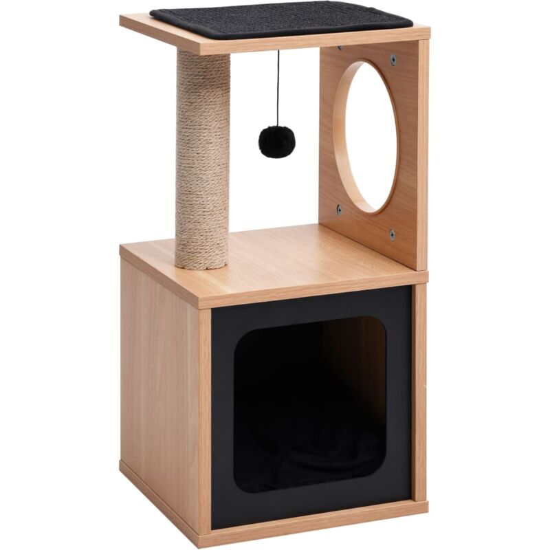 foto del prodotto vidaxl albero per gatti con tappeto tiragraffi in sisal 60 cm 782170
