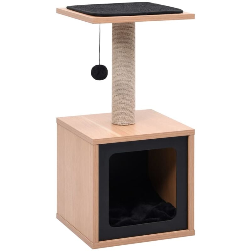 foto del prodotto vidaxl albero per gatti con tappeto tiragraffi in sisal 62 cm