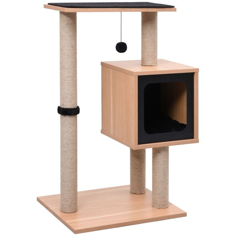 foto del prodotto vidaxl albero per gatti con tappeto tiragraffi in sisal 82 cm 372048