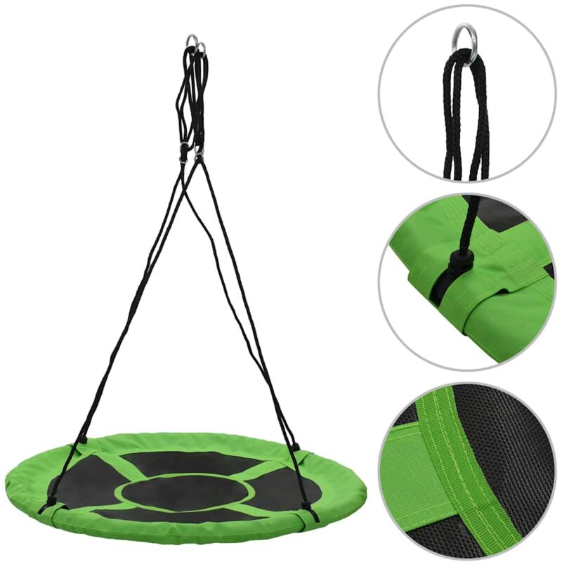foto del prodotto vidaxl altalena 110 cm 100 kg verde
