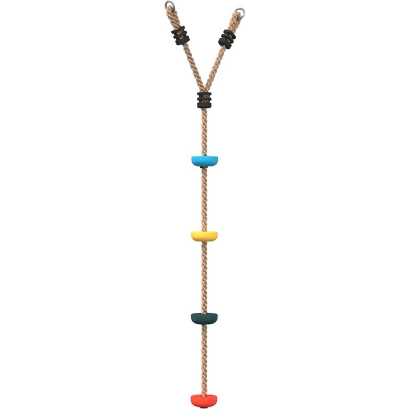 foto del prodotto vidaxl altalena con corda a disco per bambini con 4 pioli multicolore