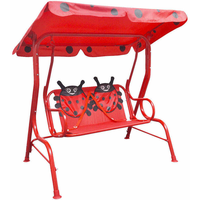 foto del prodotto vidaxl altalena per bambini rossa