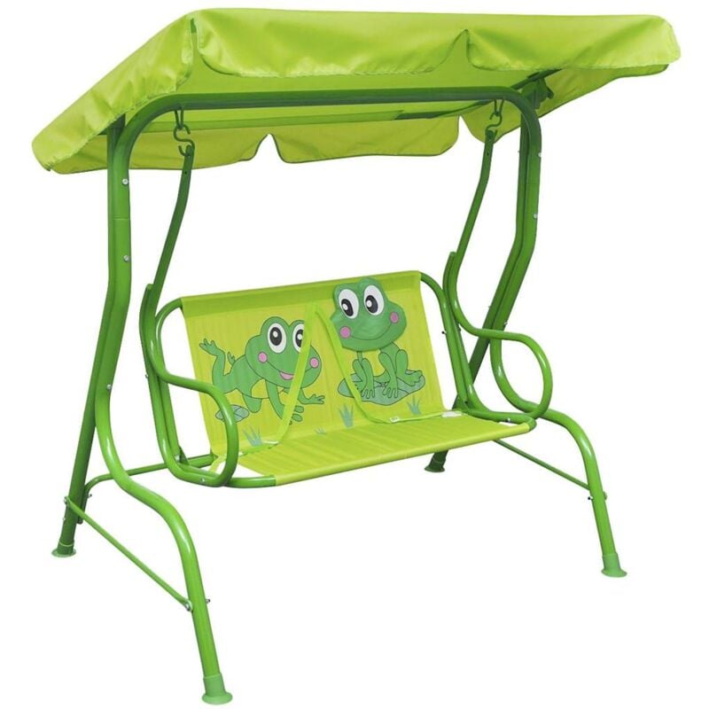 foto del prodotto vidaxl altalena per bambini verde