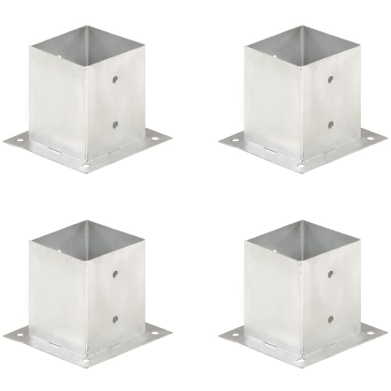 foto del prodotto vidaxl ancoraggi pali 4 pz in metallo zincato 121 mm