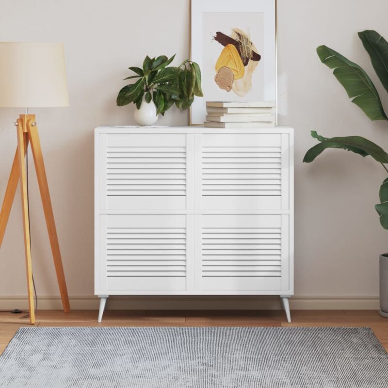 foto del prodotto vidaxl ante a lamelle 4 pz bianche 39,5x49,4 cm in legno di pino