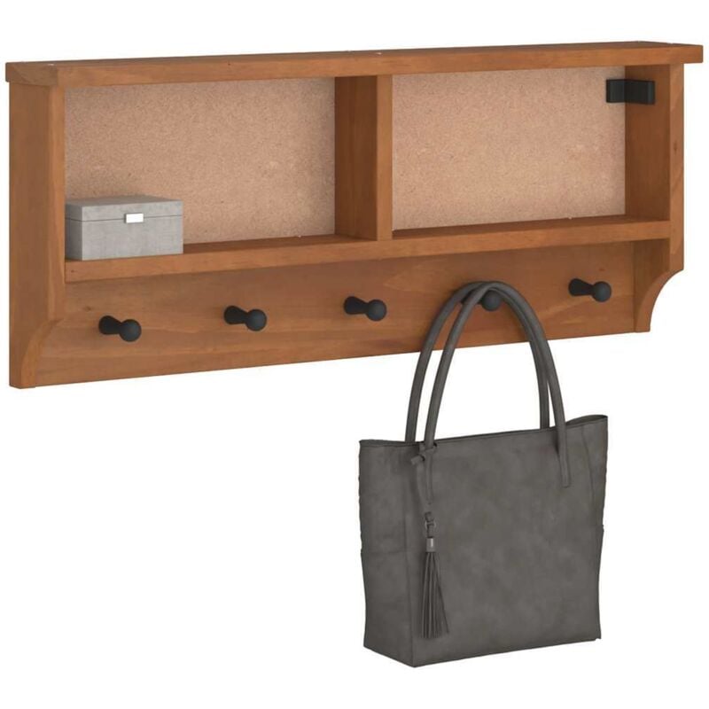 foto del prodotto vidaxl appendiabiti da parete sandnes 87x12x35 cm in legno di pino