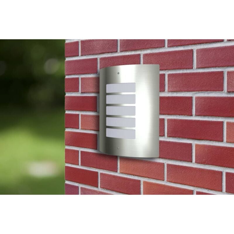 foto del prodotto vidaxl appliqu lampione da giardino in acciaio inox per interni ed esterni