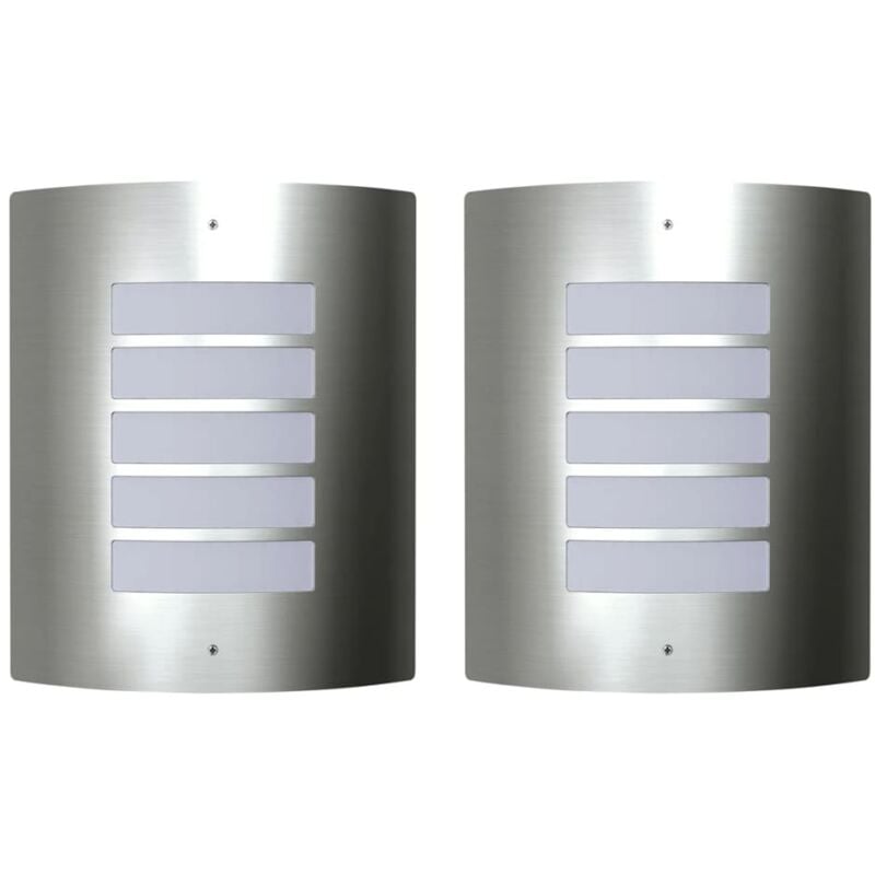 foto del prodotto vidaxl appliqu moderni in acciaio inox per esterni ed interni, 2