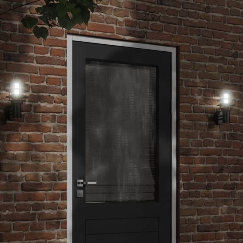 foto del prodotto vidaxl applique da esterno nera in acciaio inossidabile