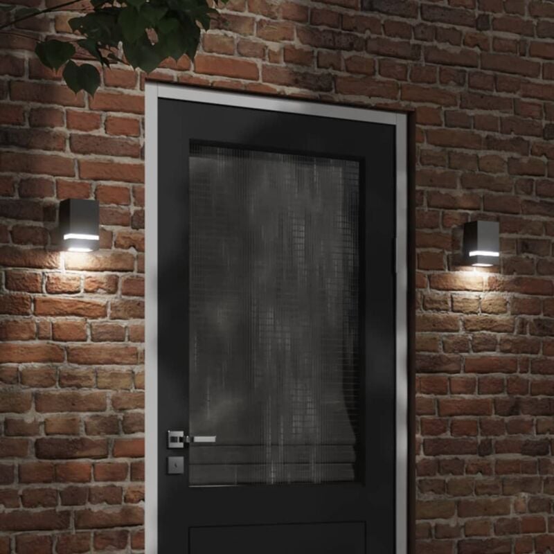 foto del prodotto vidaxl applique da esterno nera in acciaio inossidabile