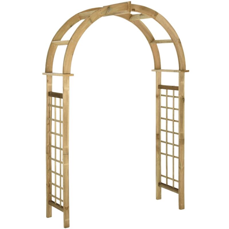 foto del prodotto vidaxl arco a traliccio in legno di pino impregnato verde